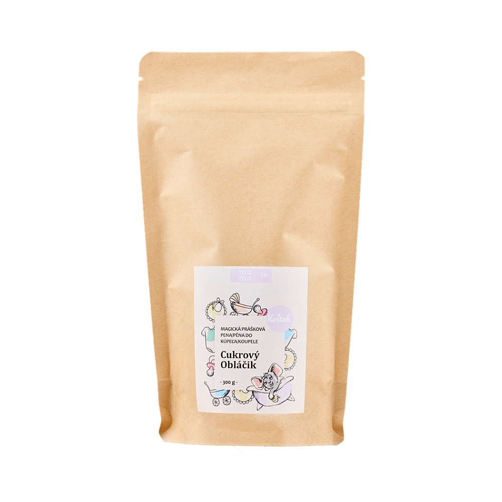 KVITOK Magická pena do kúpeľa cukrový obláčik 300 g