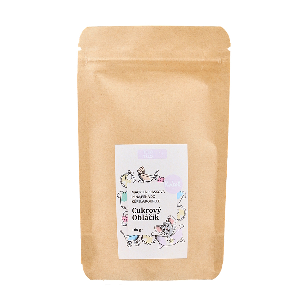 KVITOK Magická pena do kúpeľa cukrový obláčik 60 g