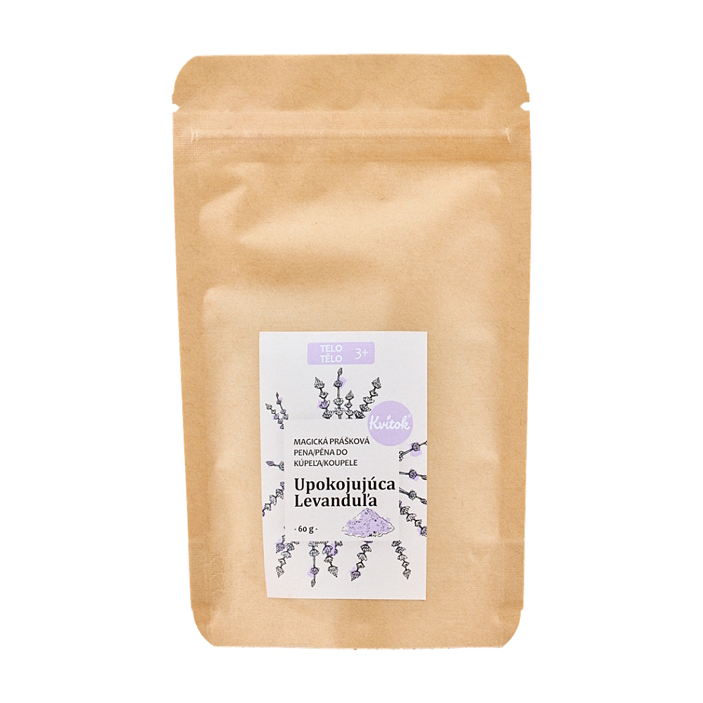 KVITOK Magická pena do kúpeľa ukľudňujúca levanduľa 60 g