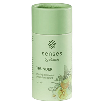 KVITOK Tuhý dezodorant thunder 45 ml (Prírodné dezodoranty a antiperspiranty) - Ochranný, Dezinfekčné, Ošetrujúci, Prírodné