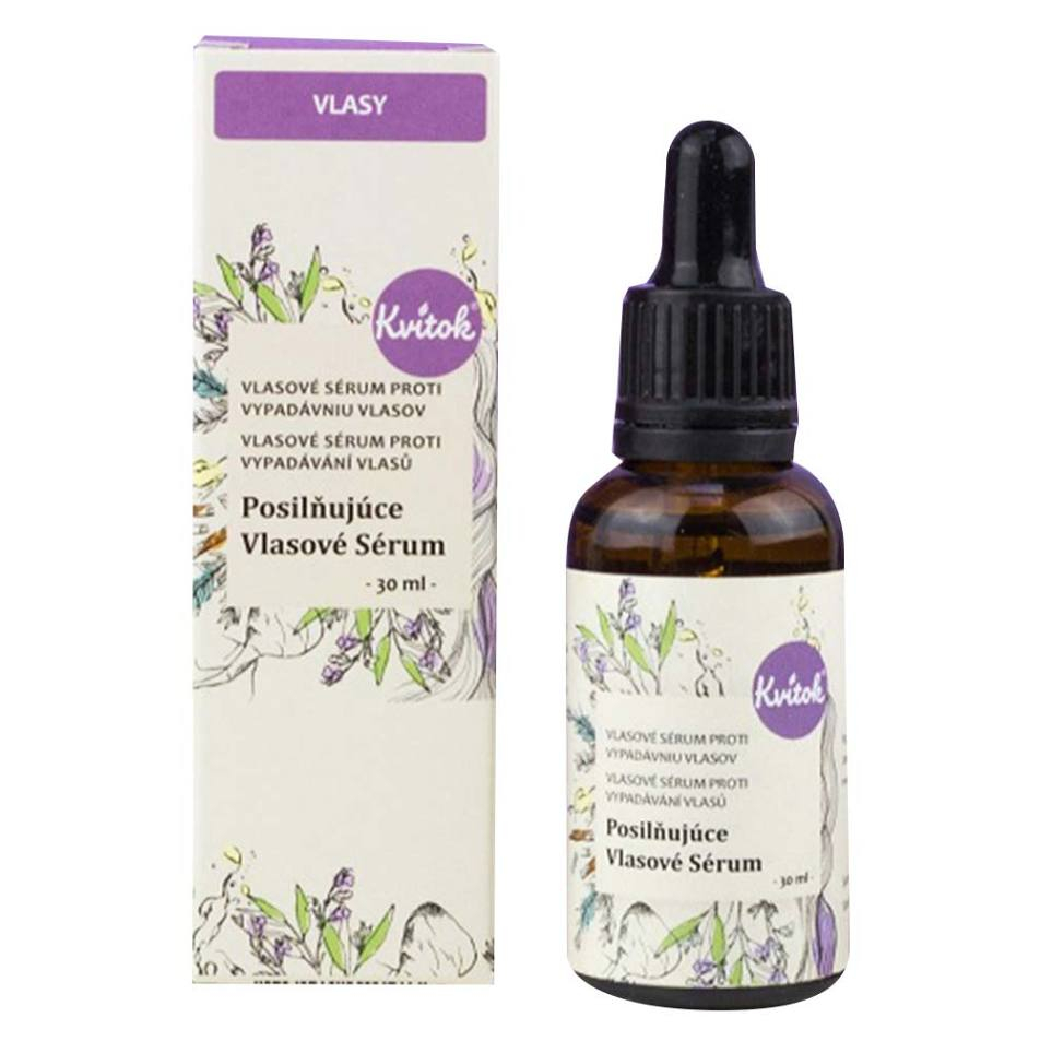 Posilňujúce vlasové sérum proti vypadávaniu vlasov Kvítok 30ml