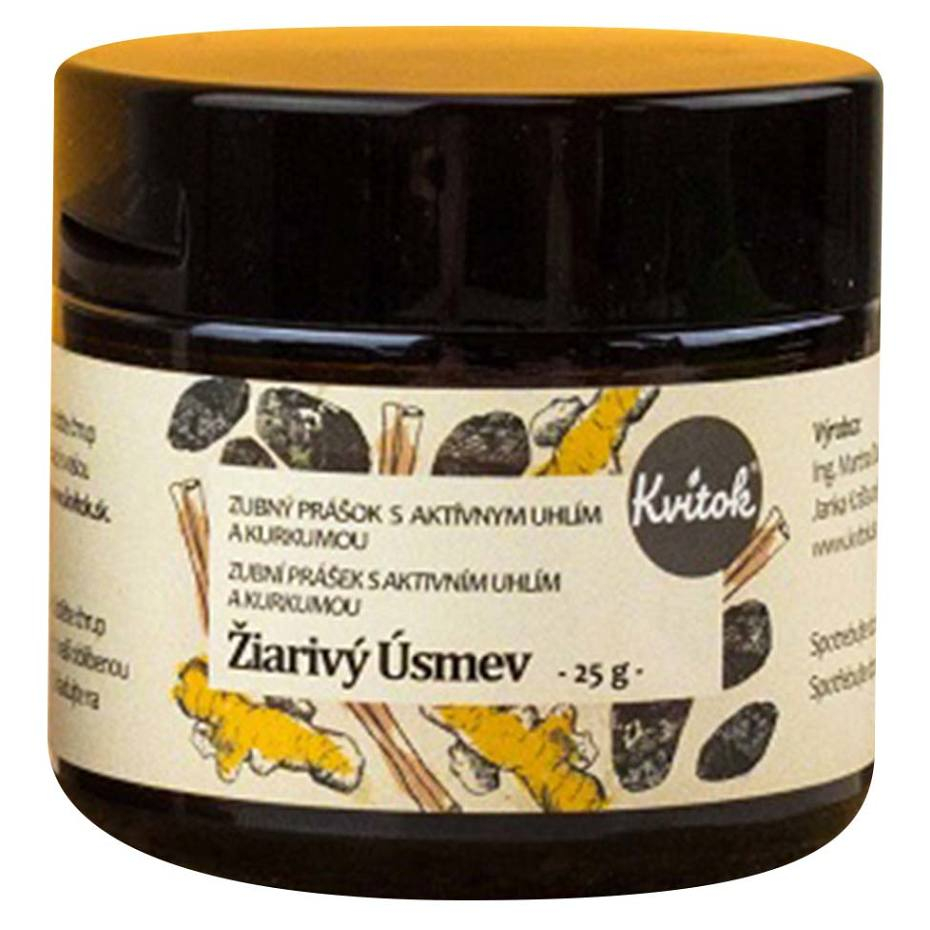 Zubný prášok Žiarivý úsmev Kvítok 25 g