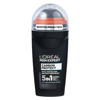 L'ORÉAL Men Expert 5in1 Antiperspirant Roll-on Carbon Protect 50 ml (Roll-on dezodoranty) - Hypoalergénny