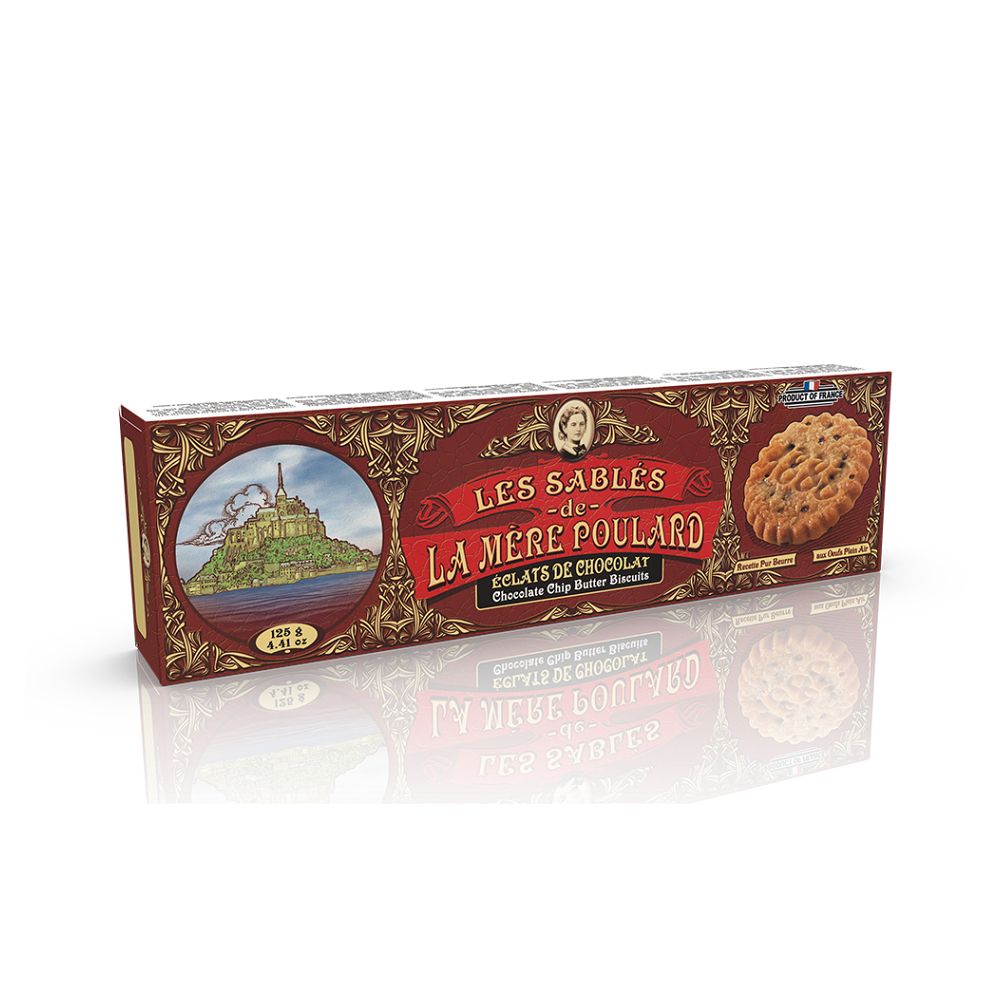 E-shop LA MÉRE POULARD Chocolate chip butter biscuits maslové sušienky 125 g