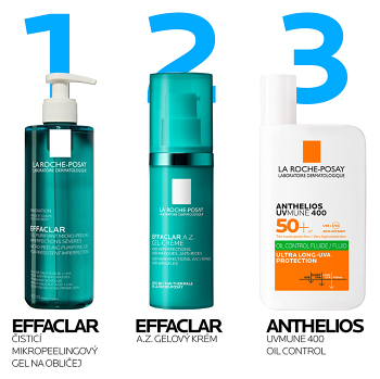 LA ROCHE-POSAY Effaclar A.Z Gélový krém 40 ml (Dermokozmetika pleťové krémy) - Dermokozmetika - obrázok 4/4