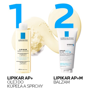LA ROCHE-POSAY Lipikar Huile Lavante AP+ 400 ml (Dermokozmetika sprchovania a umývanie) - Dermokozmetika - obrázok 4/4