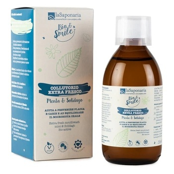 LA SAPONARIA Extra svieža ústna voda s mätou a zlatobyľom BIO 250 ml (Prírodná zubná hygiena) - Prírodné