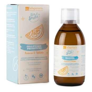 LA SAPONARIA Ochranná ústna voda s pomarančom a xylitolom BIO 250 ml (Prírodná zubná hygiena) - Prírodné