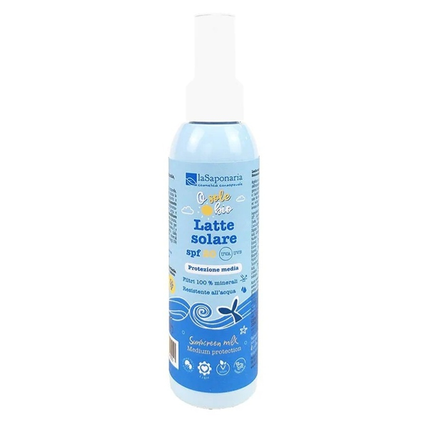 LA SAPONARIA Opaľovacie mlieko SPF 20 BIO 125 ml