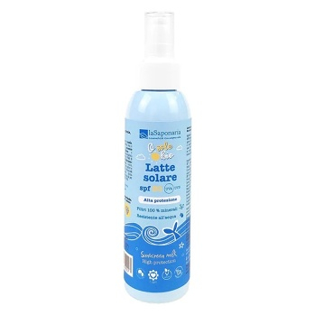 LA SAPONARIA Opaľovacie mlieko SPF 30 BIO 125 ml (Prírodné opaľovacie prípravky) - Prírodné, BIO