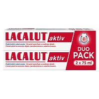 LACALUT Aktív zubná pasta duopack 2 x 75 ml