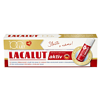 LACALUT Aktív zubná pasta 75ml + balzam na pery 100 rokov edícia