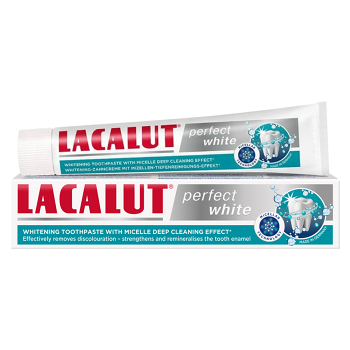 LACALUT Perfect White micelárna zubná pasta 75 ml (Bieliace zubné pasty)