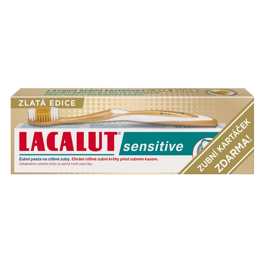 LACALUT Sensitive Zlatá edícia zubná pasta 75 ml