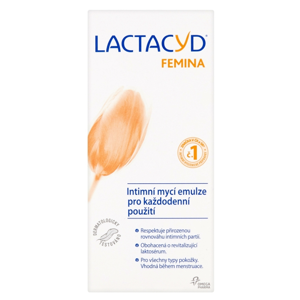 LACTACYD Femina intimna umývacia emulzia 200 ml kúpite na Mojalekaren.sk