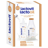 LACTOVIT Lactooil Sprchový gél 500 ml + Telové mlieko 400 ml Darčekové balenie