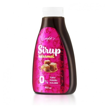 LADYLAB ZERO sirup s príchuťou karamel 425 ml (Tekuté sladidlá)