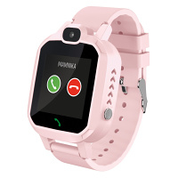 LAMAX WCall Pink hodinky pre deti s funkciou mobilného telefónu