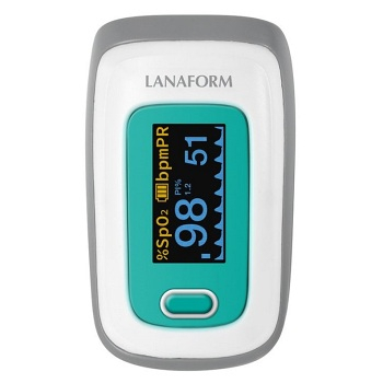 LANAFORM Pulzný prstový oxymeter PO-100 s batériami 1 ks
