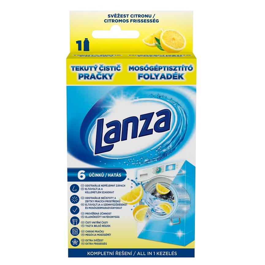 E-shop LANZA Tekutý čistič práčky Lemon 250 ml