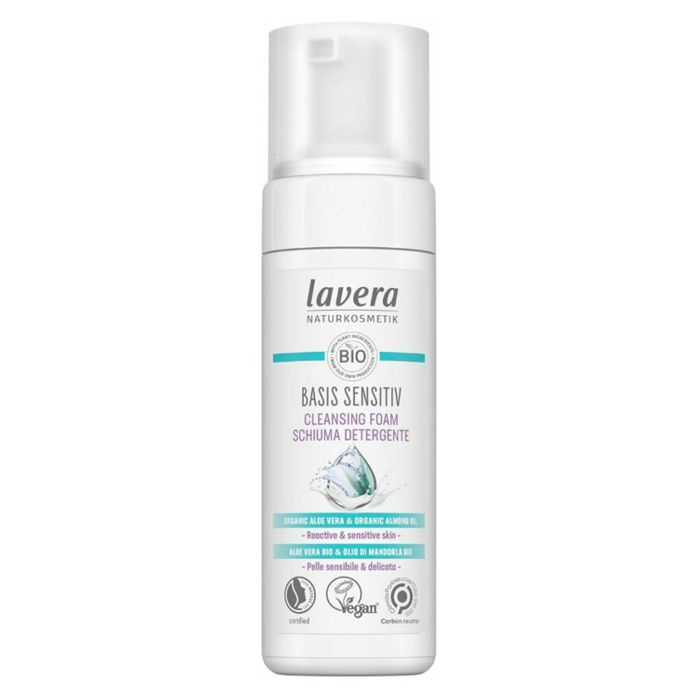 LAVERA Basis Sensitiv čistiaca pleťová pena 150 ml