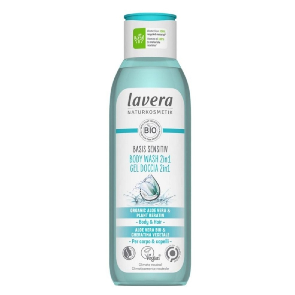 LAVERA Basis Sprchový gél na telo a vlasy 2v1 250 ml