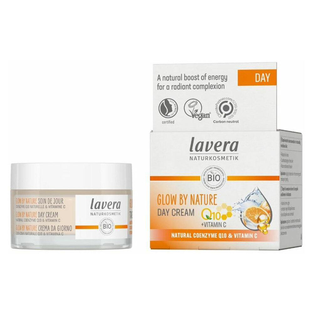 LAVERA Denný krém Glow by Nature s Q10 a Vit C 50 ml