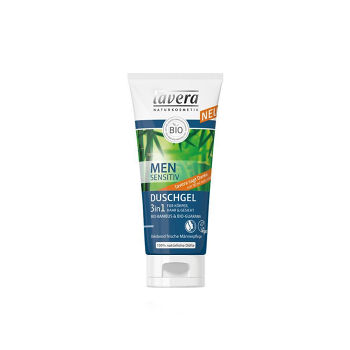 LAVERA Men Sensitiv Vlasový&telový šampón 3v1 Pre mužov 200 ml