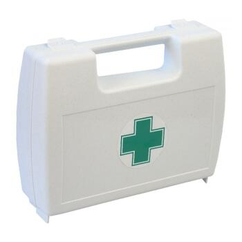 ŠTĚPAŘ Lekárnička kufrík plastový biely prázdny s krížom