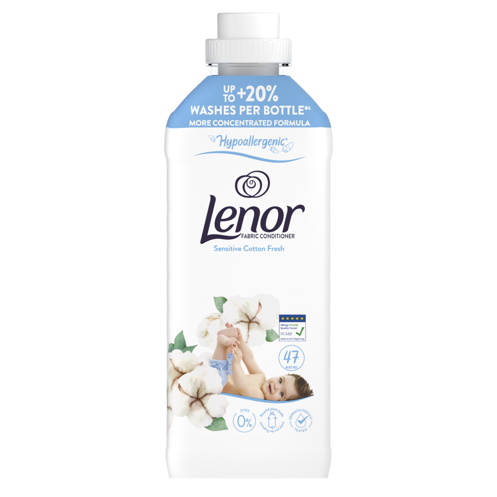 LENOR Sensitive Fresh Aviváž 94 praní 2 x 987 ml