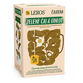 LEROS Čajovňa Zelený čaj&Ginkgo 20 vrecúšok