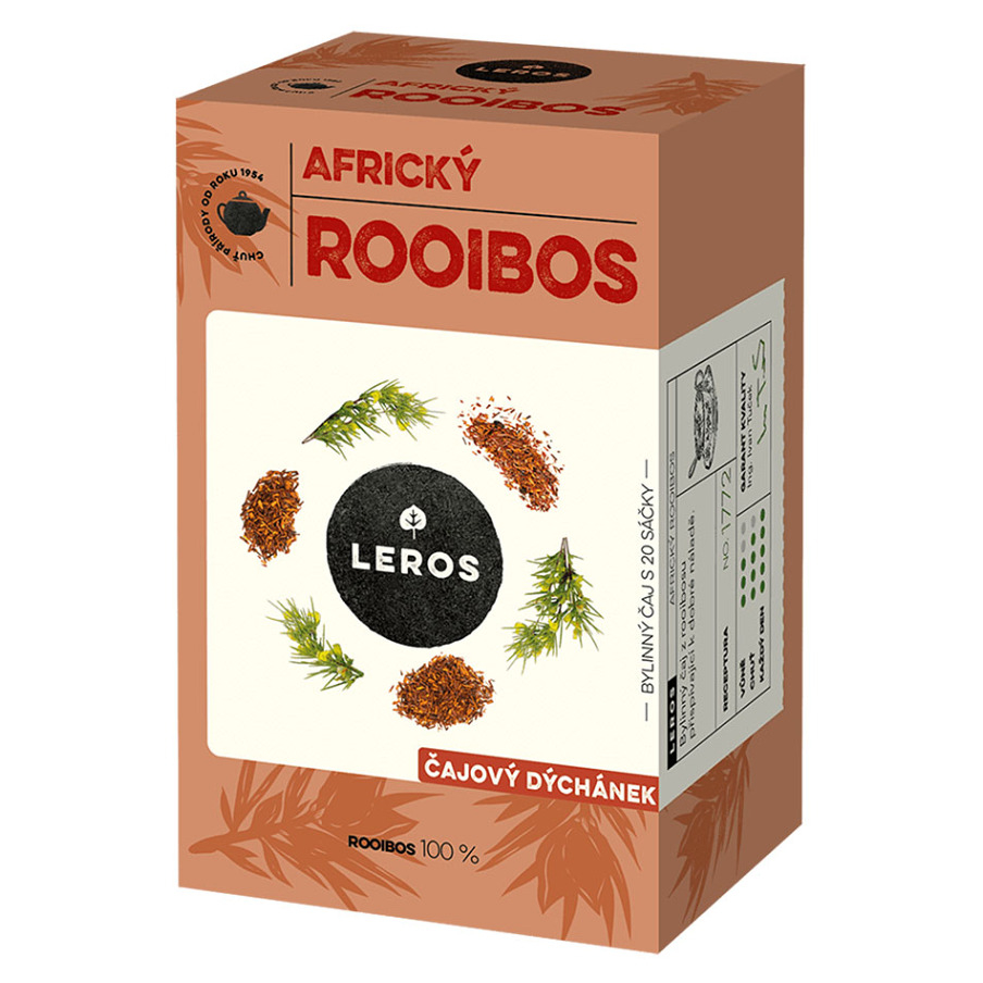 LEROS ČAJOVÁ CHVÍĽKA AFRICKÝ ROOIBOS bylinný čaj nálevové vrecká 20x2g kúpite na Mojalekaren.sk