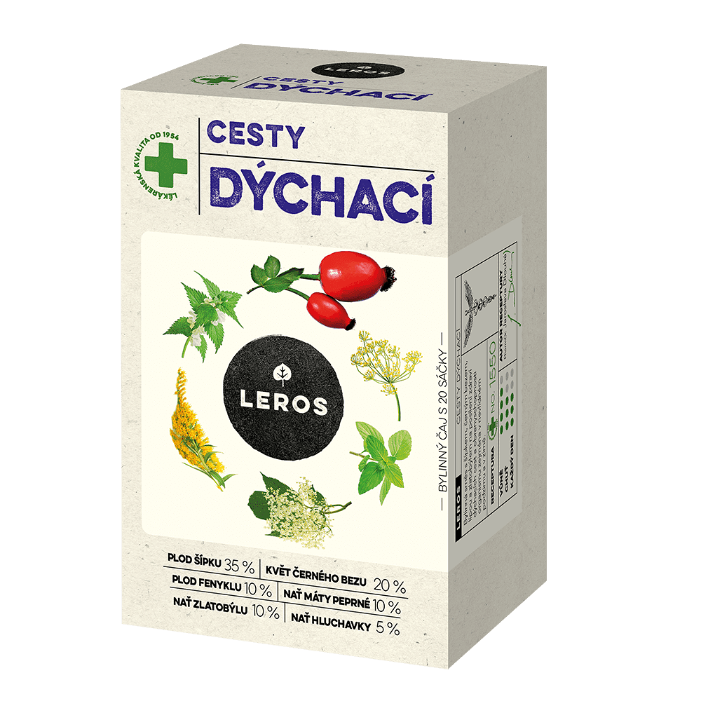 Leros Dýchacie cesty čaj na podporu zdravia dýchacích ciest 20x1.5 g kúpite na Mojalekaren.sk