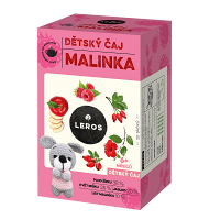 LEROS Detský čaj malinka 20 vrecúšok