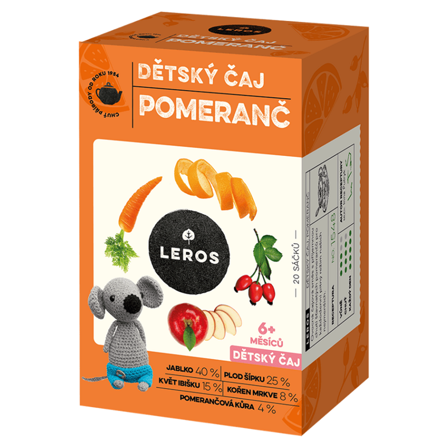 LEROS Detský čaj pomaranč 20 vreciek kúpite na Mojalekaren.sk