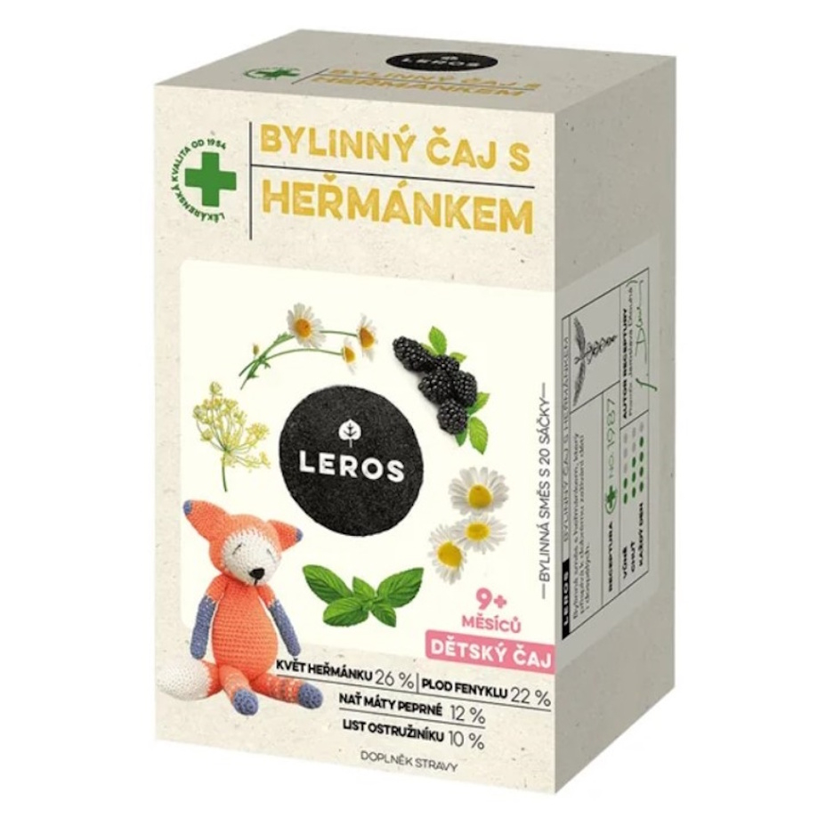 LEROS Detský čaj s harmančekom 20 x 1.5 g kúpite na Mojalekaren.sk