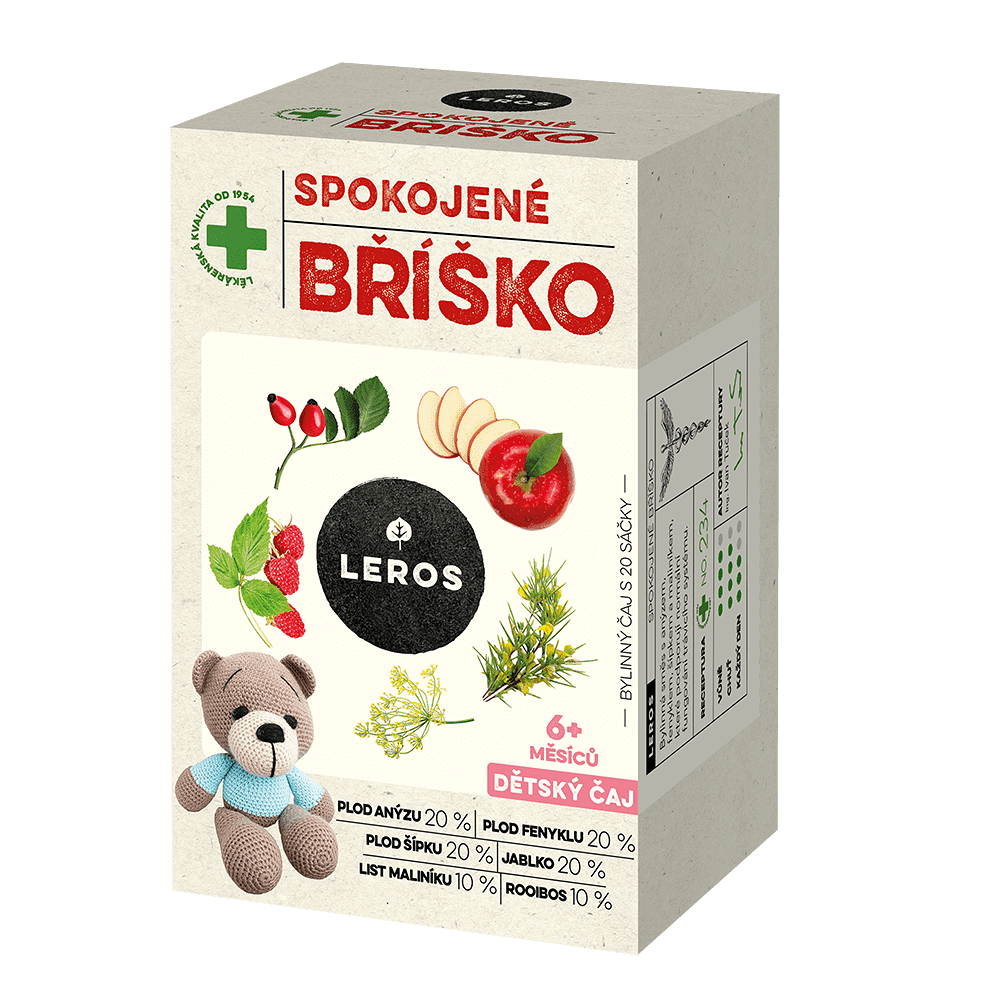 LEROS DETSKÝ ČAJ SPOKOJNÉ BRUŠKO 20x2g (40g) kúpite na Mojalekaren.sk
