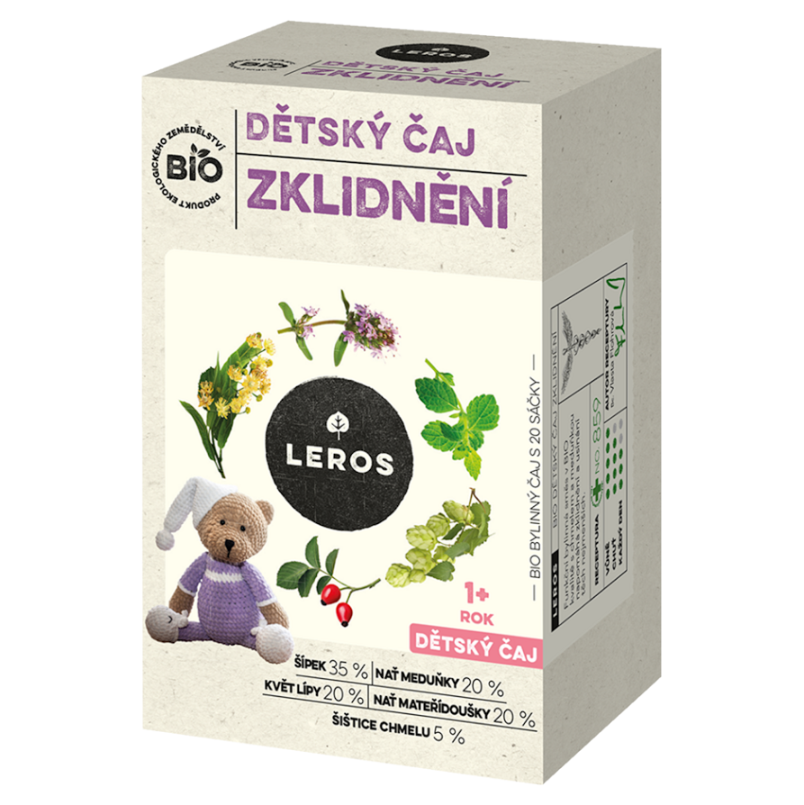 LEROS Detský čaj upokojenie 20 sáčkov BIO kúpite na Mojalekaren.sk