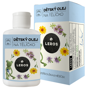 LEROS Detský olej na telíčko 100 ml (Prírodná detská kozmetika) - Prírodné - obrázok 2/2