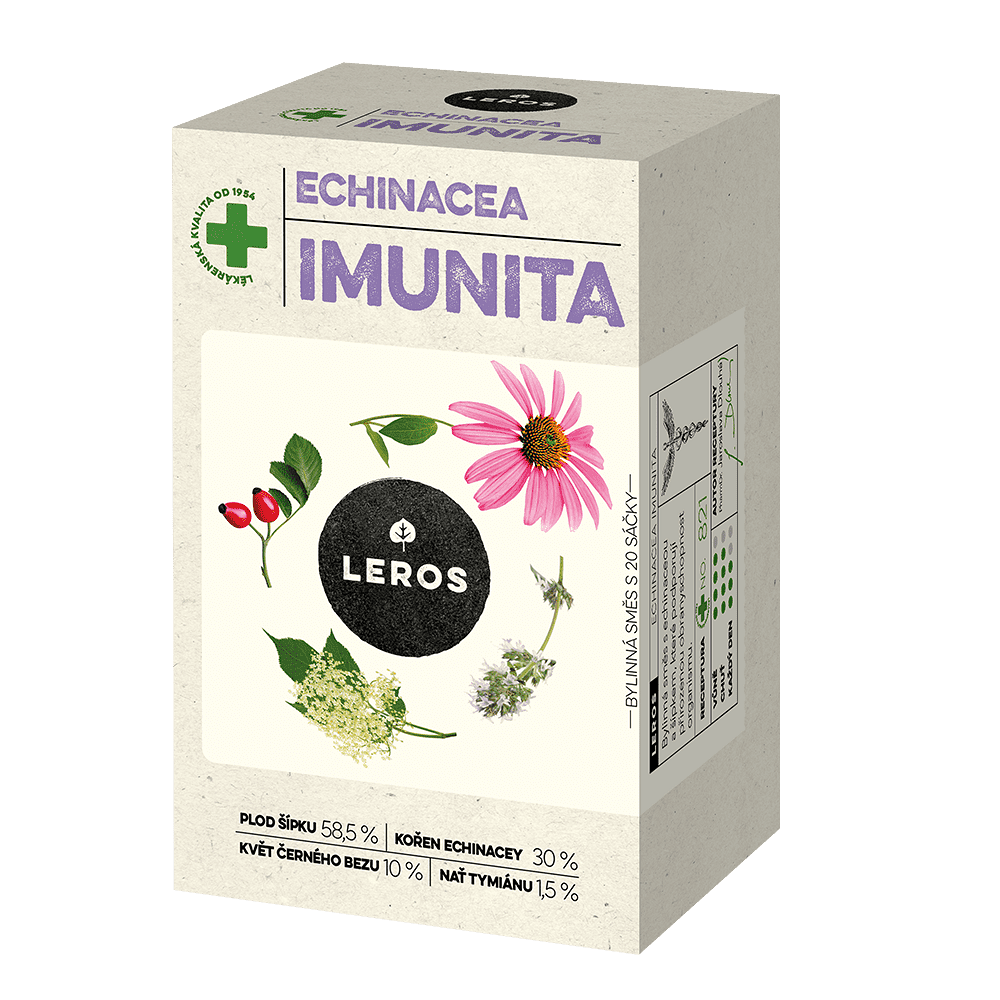 Leros Echinacea Imunita porciovaný čaj na podporu imunitného systému 20x1.5 g kúpite na Mojalekaren.sk