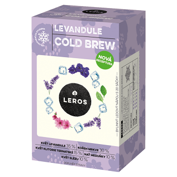 LEROS Levandule Cold Brew bylinný čaj 20 sáčků (Bylinné výživové doplnky)
