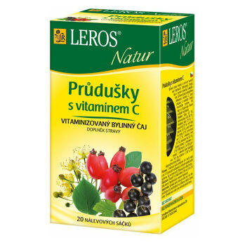 LEROS Natur Priedušky s vitamínom C 20 x 1,5 g