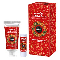 LEROS Vianočná darčeková sada starostlivosti o ruky a pery