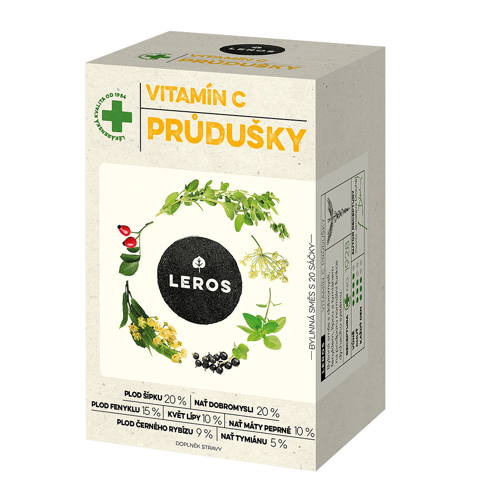 LEROS Vitamín C priedušky 20 x 1.5 g kúpite na Mojalekaren.sk