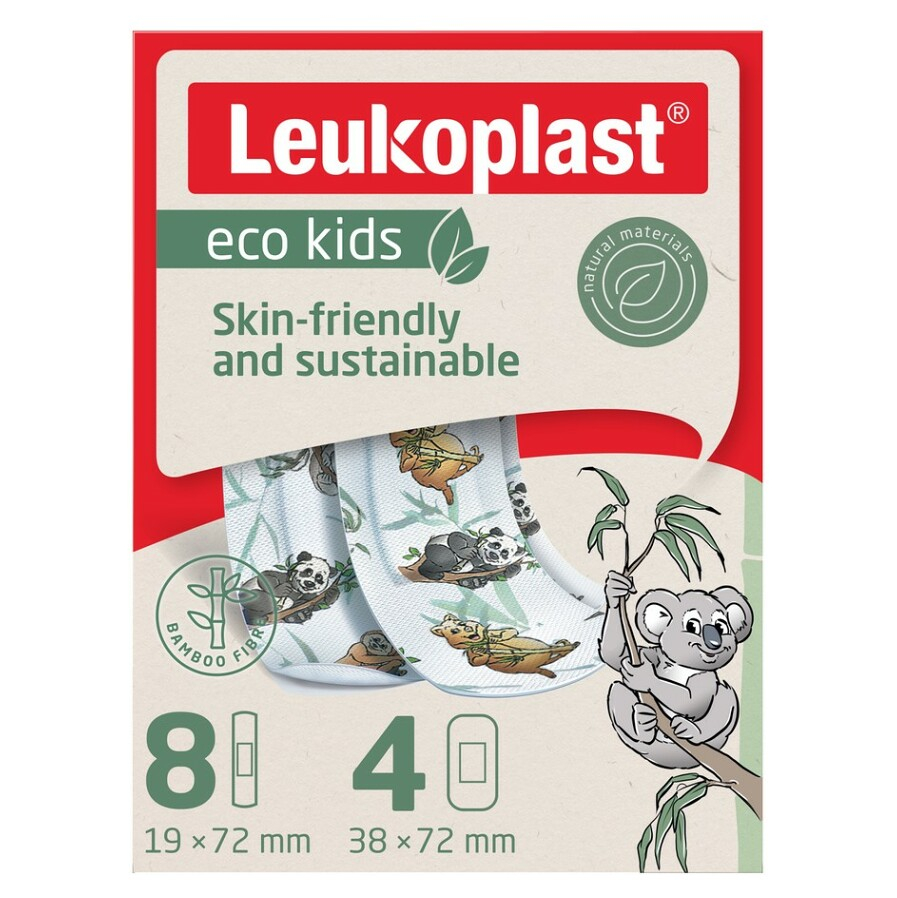 LEUKOPLAST Eco kids náplasť 2 veľkosti 12ks kúpite na Mojalekaren.sk