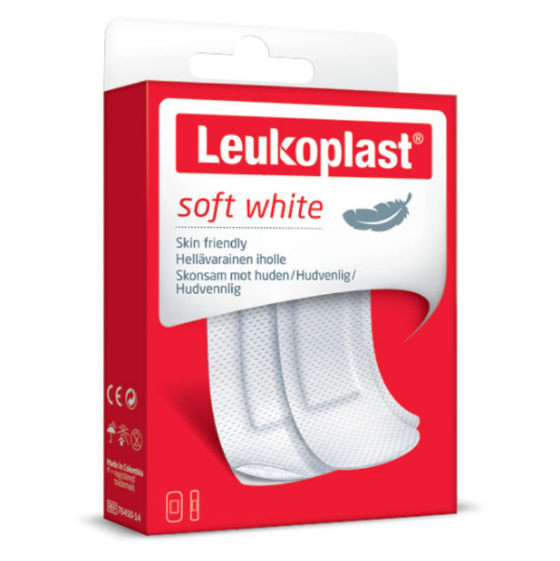 LEUKOPLAST Soft white 2 veľkosti 20 kusov 7321808 kúpite na Mojalekaren.sk