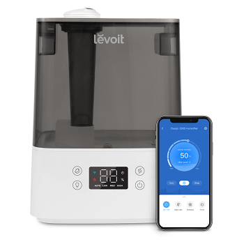 LEVOIT Classic 300S Smart inteligentný zvlhčovač vzduchu sivý 6 litrov (Zvlhčovače vzduchu) - Ultrazvukové, Antialergické, Aromatické, Na vodnej báze