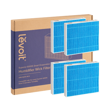 LEVOIT Sada 4 knôtových filtrov pre Superior 6000S (Práčky vzduchu) - Čistiace, Filtračné