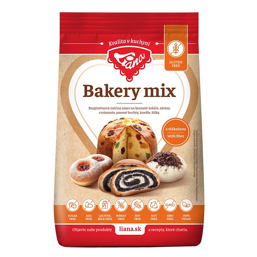 LIANA Bakery mix s vlákninou bezlepková múčna zmes 1 kg