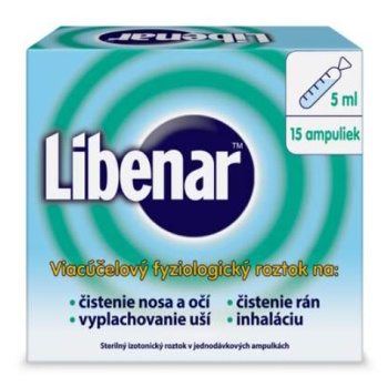 LIBENAR Viacúčelový fyziologický roztok 15 x 5 ml (Zvlhčenie nosnej sliznice) - Čistiace